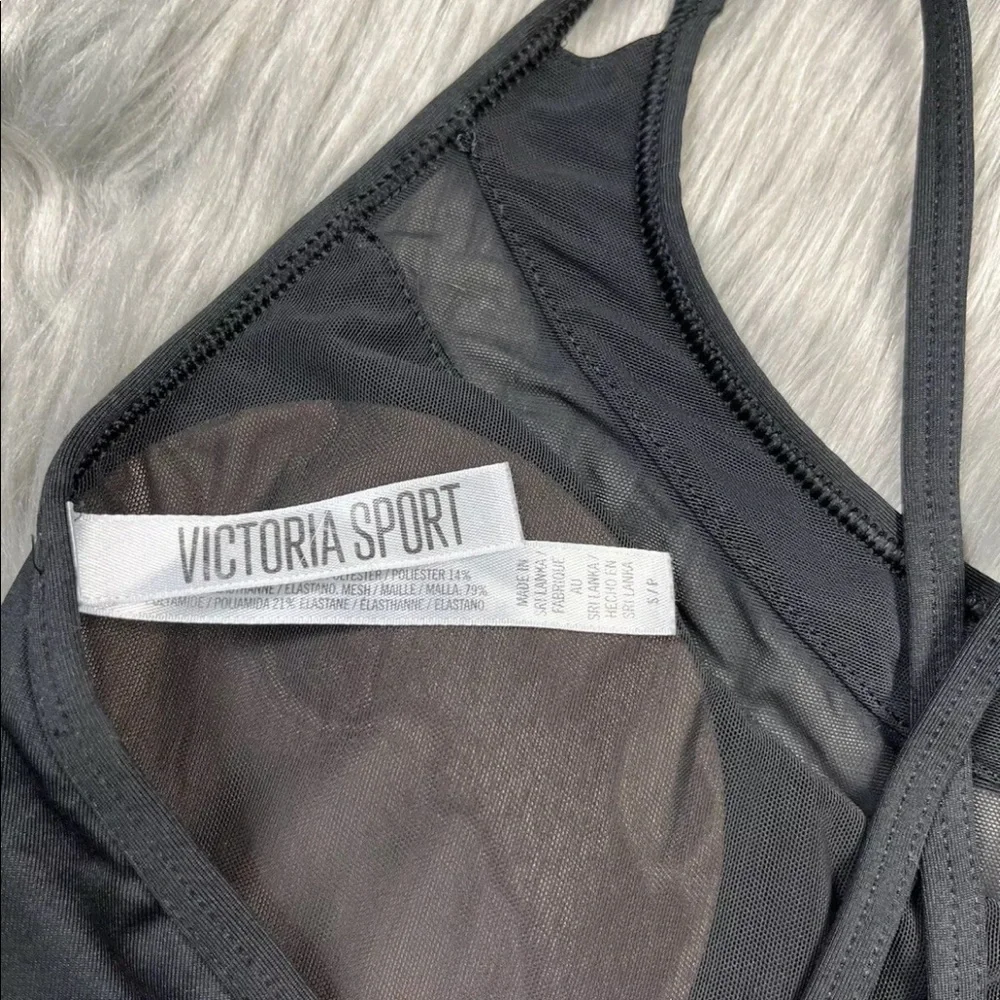 Victorias Secret Sport Black Strappy Sports Bra Size Small